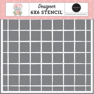 Carta Bella Flower Garden Stencil - Hello There Grid